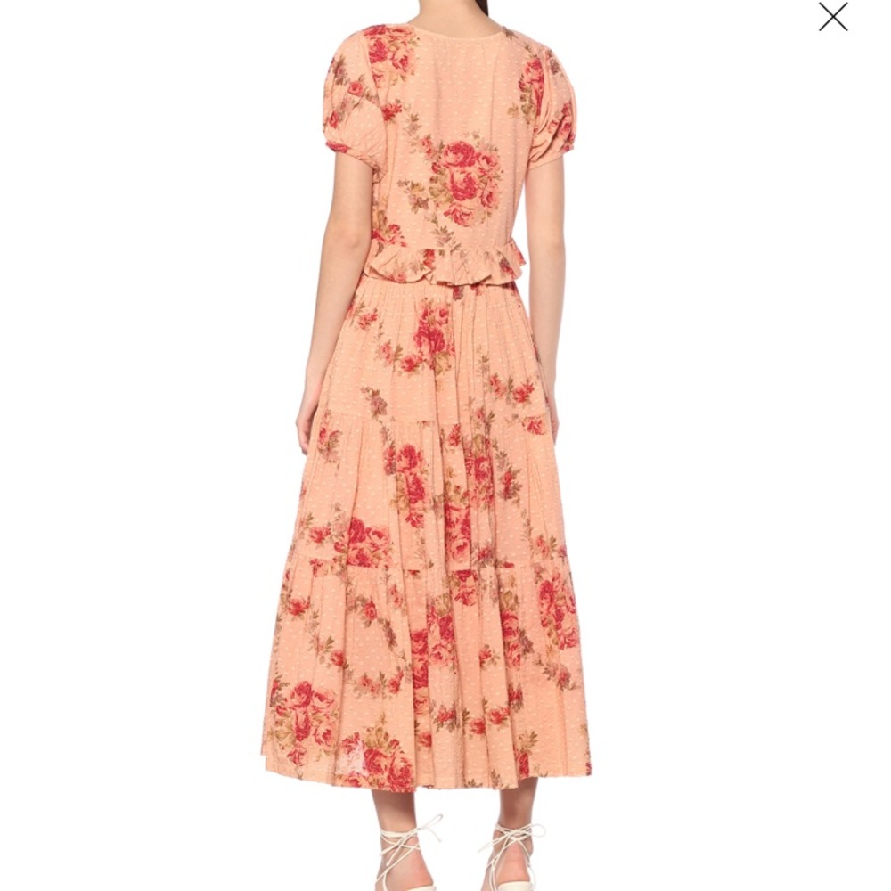 LoveShackFancy Carlton Dress Pink Lemonade Size 2 - Picture 7 of 12